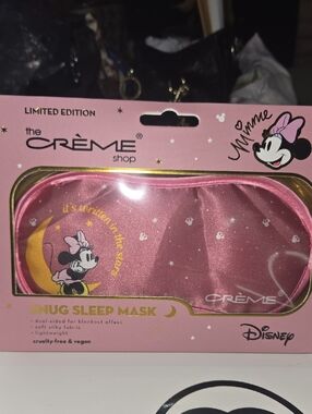 NEW..Crème Shop x Disney Minnie Mouse Pink Snug Sleep Mask